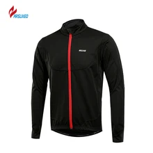 

ARSUXEO 2018 Cycling Jacket Men Winter Thermal Warm Up Fleece MTB Bike Jacket Long Down Windproof Waterproof Cycling Jersey