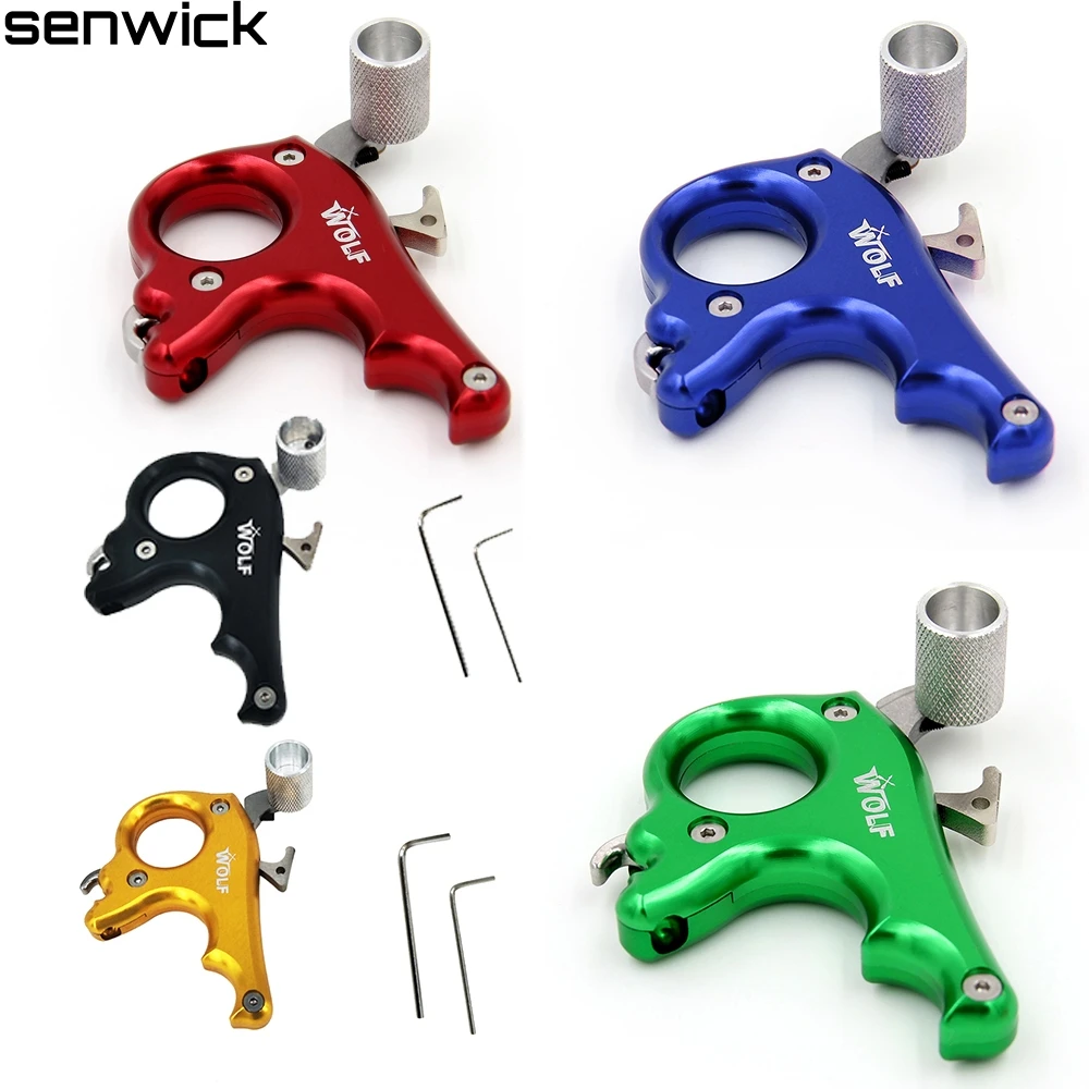 Senwick WOLF 3 Fingers Stainless Steel Archery Caliper Release for