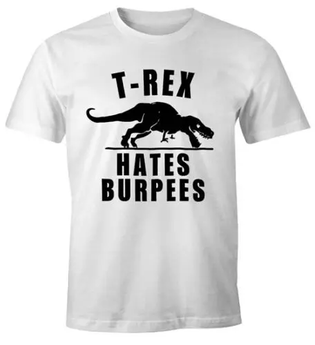 Футболка T-Rex aints Burpees Herren забавная футболка Moonworks®2019 Красивые футболки Топ Летняя