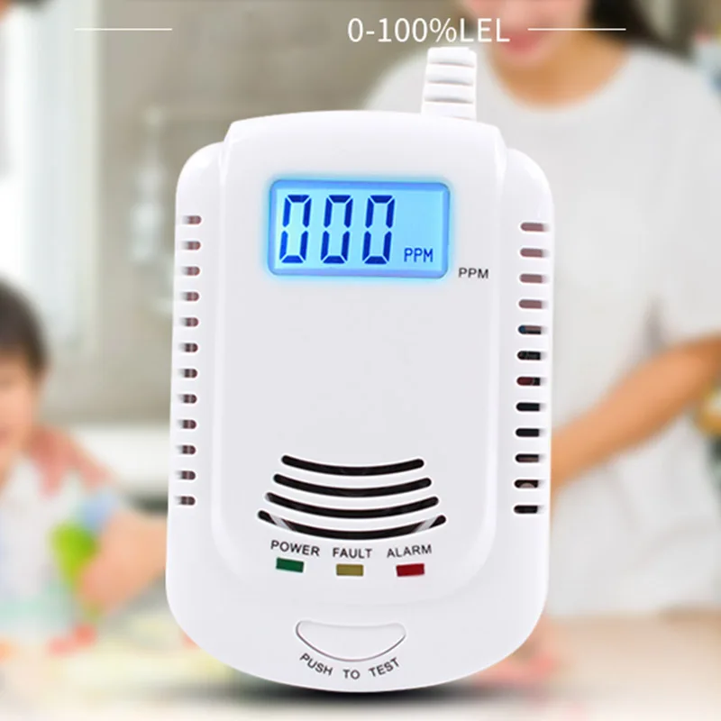 

Carbon Monoxide Gas Detector Combustible Gas Alarm Sensor with LCD Display