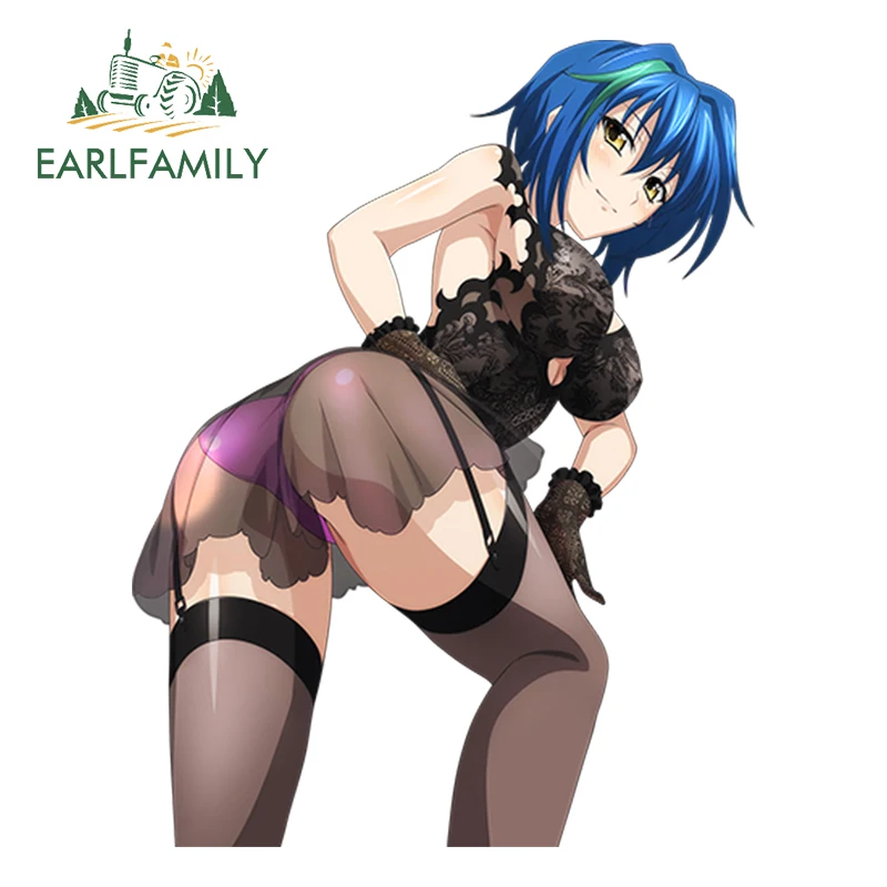 

EARLFAMILY 13cm x 10cm Sexy Beauty Car Sticker High School DxD Xenovia Quarta Render Anime JDM Waterproof Car Accessories