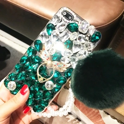 

Smartphone case Fashion Bling Crystal Rhinestone Hard Clear Case Cover Transparent shell For Huawei P20 Mate 9 Nova 2S Honor V10