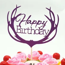 1 шт. многоцветный кекс торт Топпер С Днем Рождения флажки для торта для семьи день рождения приборы для декорации выпечки