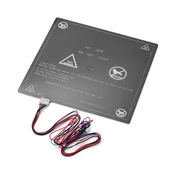 

12V 3D Printer Hot Bed Heating Platform Heatbed Aluminum 300 * 300 * 3mm with Hot-bed Wire Cord for Anet E12 3D Printer
