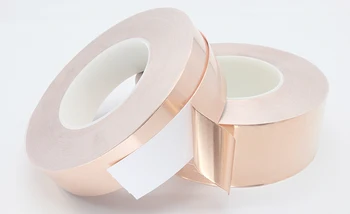 

Single Conductive Copper Foil Tape Strip Adhesive 30M Length 1 Roll Masking High Temperature Tape