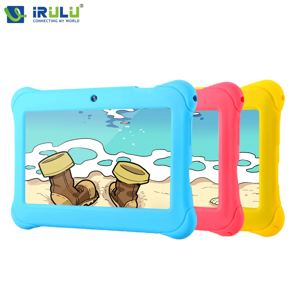 Lowest Price iRULU Y1 BabyPad 7'' Android 4.4 Tablet for Kids Quad Core Dual Cameras Google GMS Test 1GB RAM with Silicone Case Candy Color Lowest Price iRULU Y1 BabyPad 7'' Android 4.4 Tablet for Kids Quad Core Dual Cameras Google GMS Test 1GB RAM with Silicone Case Candy Color