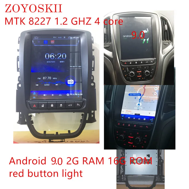 ZOYOSKII Android 8,1 9,0 10,4 дюймов ips vetical экран автомобильный gps Мультимедиа Радио bt navi для Opel Astra J, Vauxhall Astra 2010