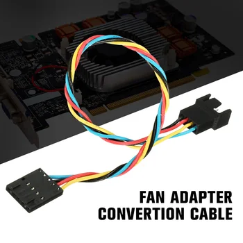 

1Pcs 22cm Fan Adapter Conversion Line 5 Pin 4 Wire Interface Computer CPU Case Fan Connector Cable Adapter For DELL