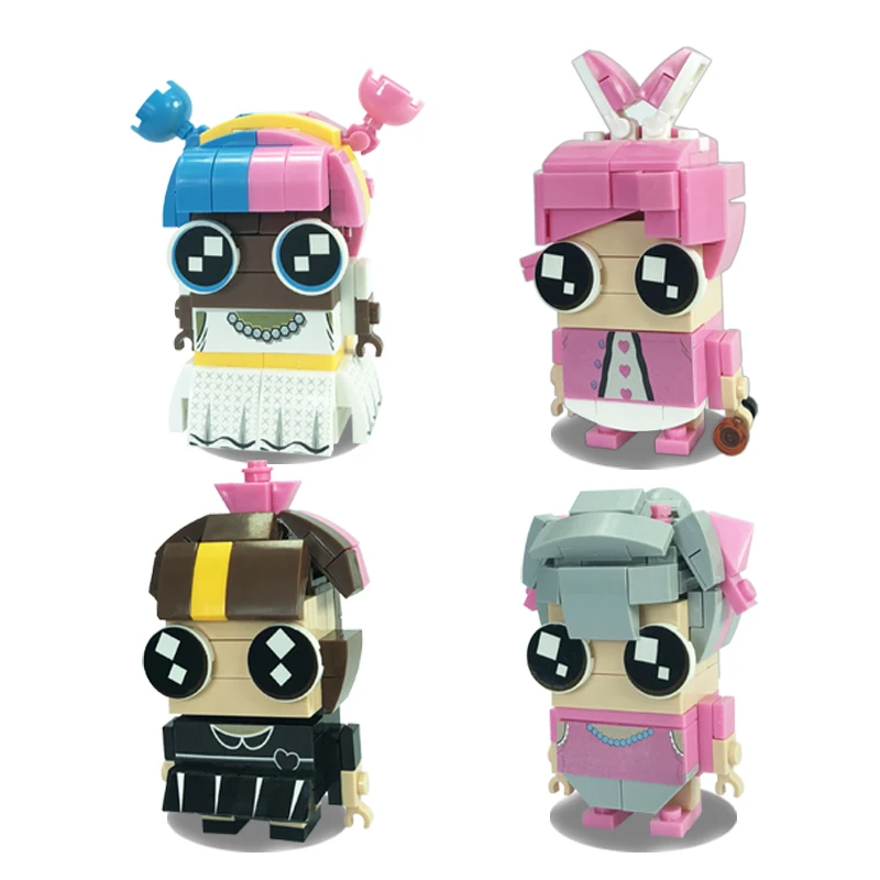 

2018 New arrive Kennie Mini Blocks Surprised Brickheadz Blocks Action Figure DIY Building Blocks for children gift