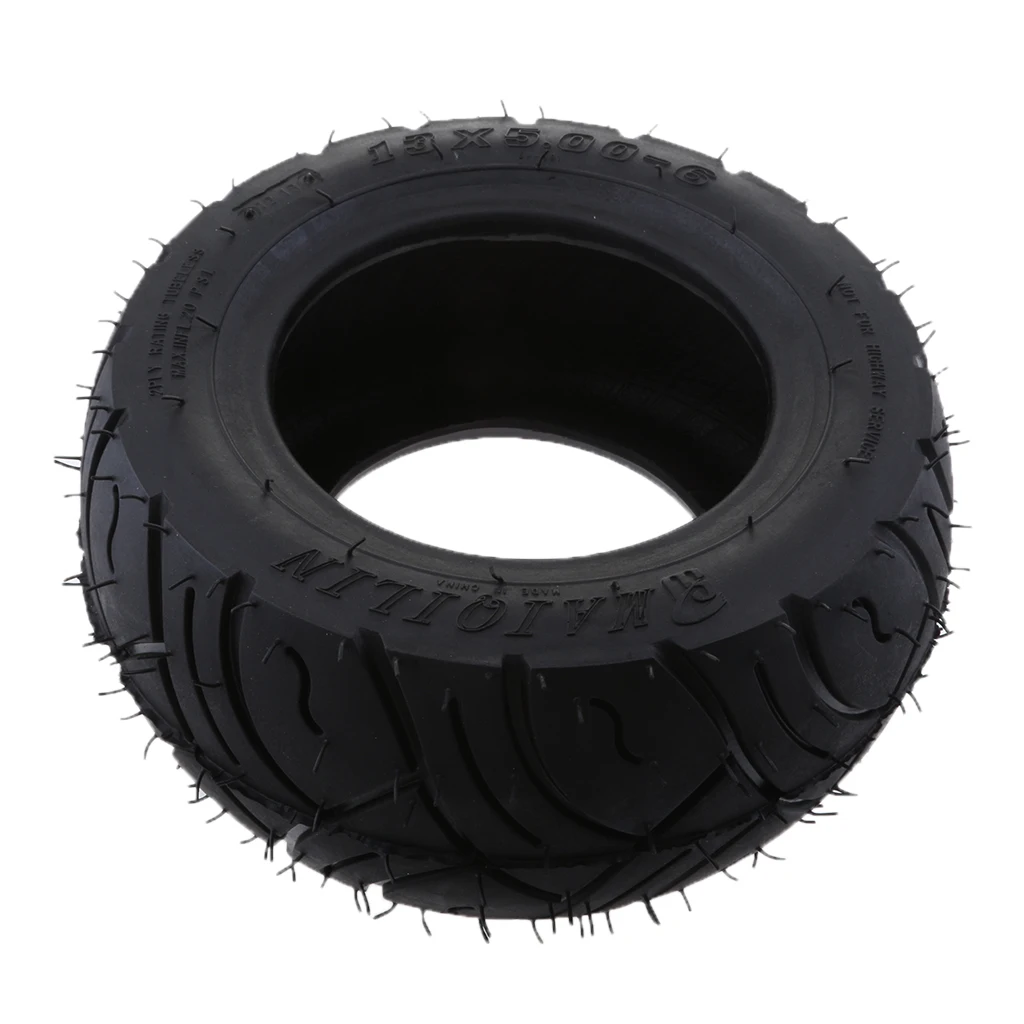 Черная резина 13x5. 00-6 дюймов резиновая протекторная шина для складных велосипедных скутеров Quad Dirt Bike колеса аксессуары для мотоциклов
