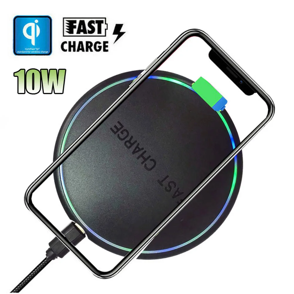 

Mayround For Huawei P30 Pro iPhone 8 XS XR Samsung Galaxy S9 S10 Xiaomi Mi 9 MX 2S 10W Qi Wireless charger Phone Fast charging