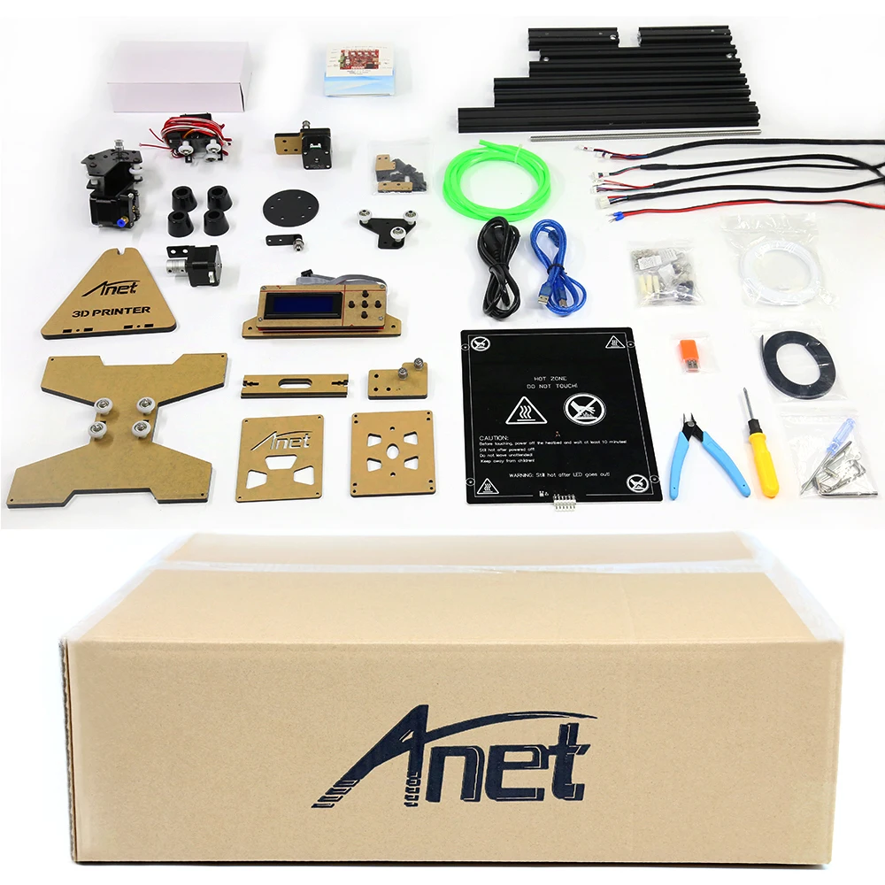 Обновление Anet E2 FDM 3d Принтер Комплект легкая сборка Delta принтер Prusa i3 DIY комплект