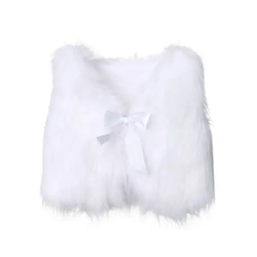 

New Girls Kids Clothing Faux Fur Vest Waistcoat Baby Girl Warm Winter Coat Outwear Jacket Clothes 6M-5T