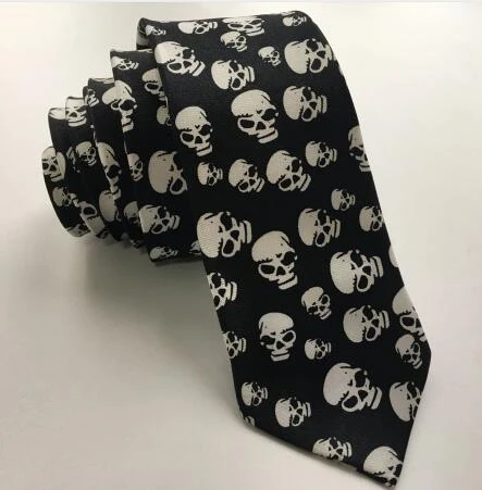 Brown Skull Fashion Men Tie Necktie Gravat Handkerchief Cufflinks Set Silk  Ties For Men Suit Party Business Gift Barry.Wang - AliExpress