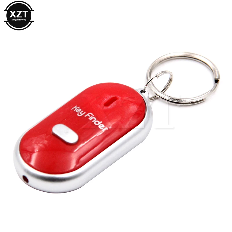 Anti-Lost audio sensor flash electronic alarm LED Key Finder Find Locator Keychain Whistle Beep Sound Control Torch Newest