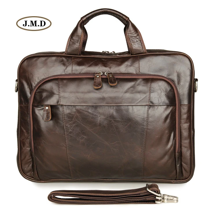 

J.M.D New Products 100% Genuine Vintage Laptop Bag Business Briefcase Practical Classic Design Shoulder Bag Handbag 7334Q