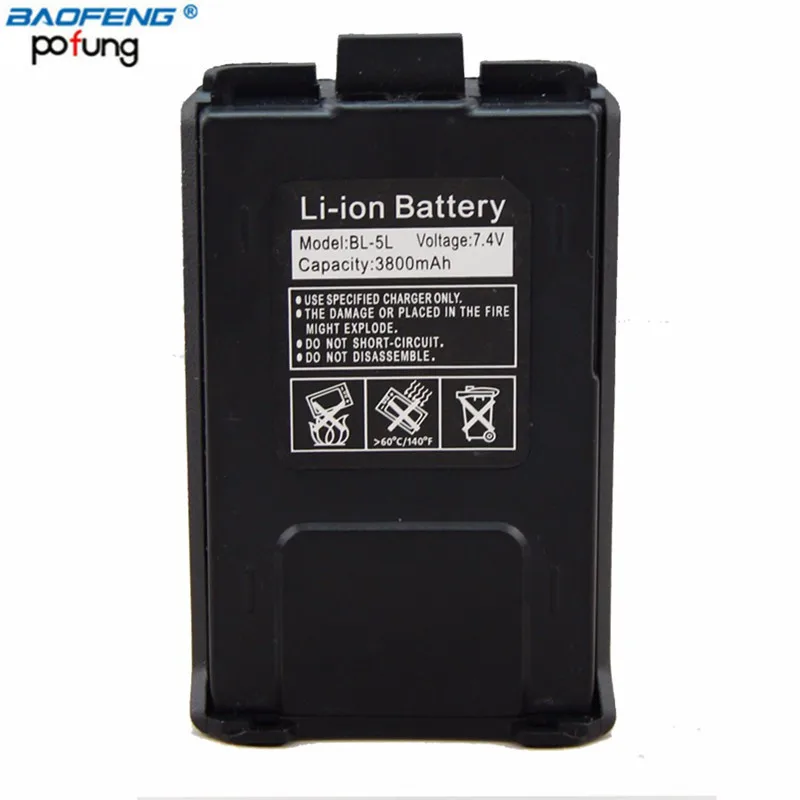 

Baofeng Thicker 3800mA Li-ion Battery for BaoFeng Walkie Talkie UV-5R UV-5RA UV-5RC UV-5RE Series Two Way Radio