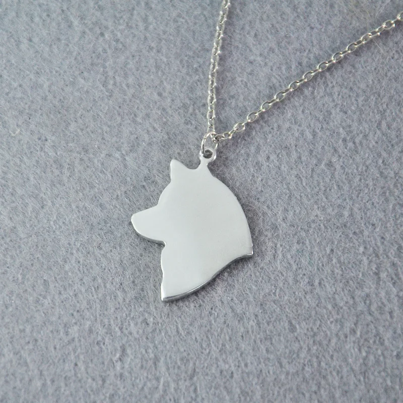 

Akita Necklace, dog necklace, Akita Charm necklace, dog Pendant jewelry, Alloy Dog charm, Pet jewelry, Animal silhouette