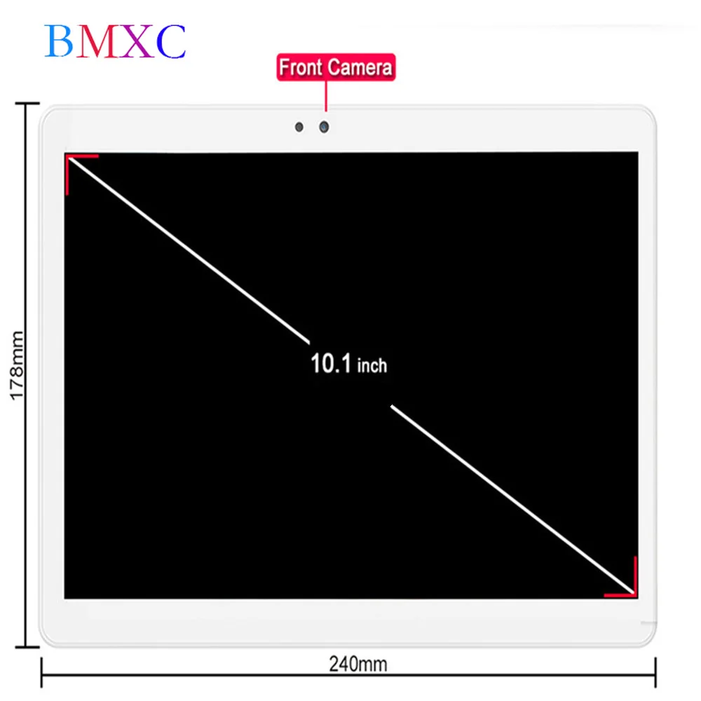 BMXC планшет 10,1 дюймов Android 7,0 четырехъядерный 3G планшеты 16 Гб HD ips wifi bluetooth gps 10 дюймов планшет android нетбук