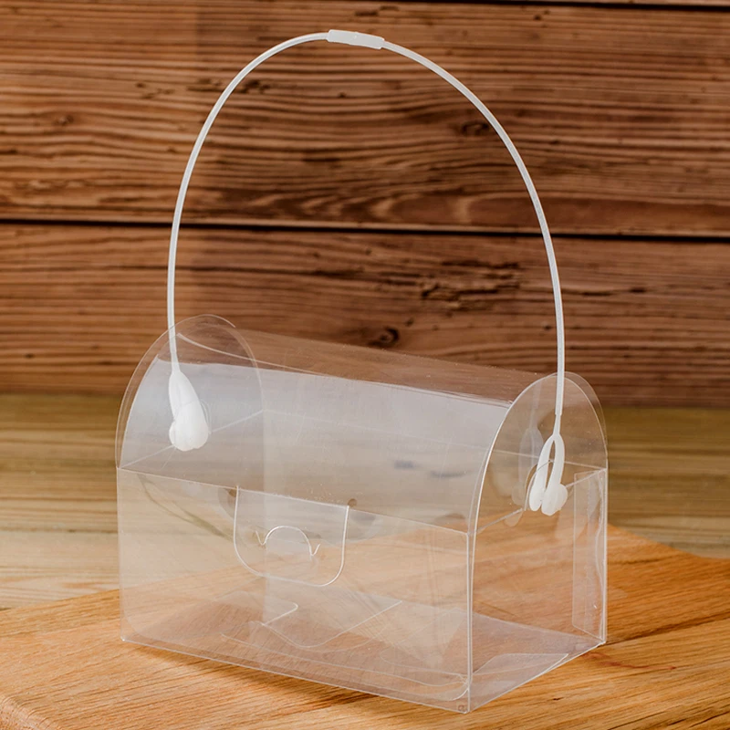 25 компл. Прозрачный пластиковый рулон бумажный держатель для торта упаковочные коробки мусс контейнер Хлебница коробка для еды выпечки печенья посылка мешок