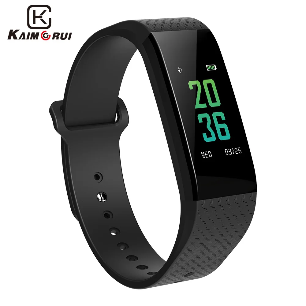 

Kaimorui Smart Bracelet Colorful Screen Smart Wristband Bluetooth Heart Rate Monitor Pedometer Blood Pressure for IOS/Android