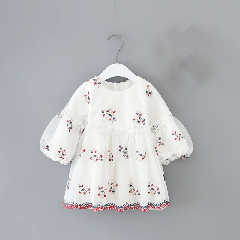 

Newborn Baby Girls Spring Autumn Dress Christening Ball Gown Puff Sleeve Princess Dress For Kids Infant Party Birthday Dress