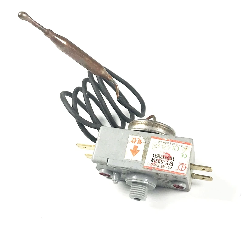 250VAC 20A 4 Pin Terminals Thermostat for Electric Water Heater Kettle ...
