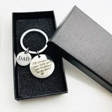 Pai eu sempre será sua menina, você sempre será meu herói criativo presente do dia do pai inoxidável personalidade de aço moderna