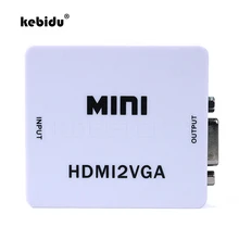 Kebidu мини HDMI2VGA 1080P адаптер Коннектор HDMI к VGA конвертер с аудио для Xbox 360 ПК ноутбук к HDTV проектору DVD PS3