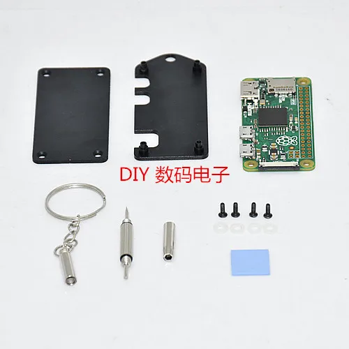 

Supper Thin Aluminum Alloy Case for Raspberry Zero Support GPIO Cable Cpu Memory Cooling Wifi Bluetooth Signal