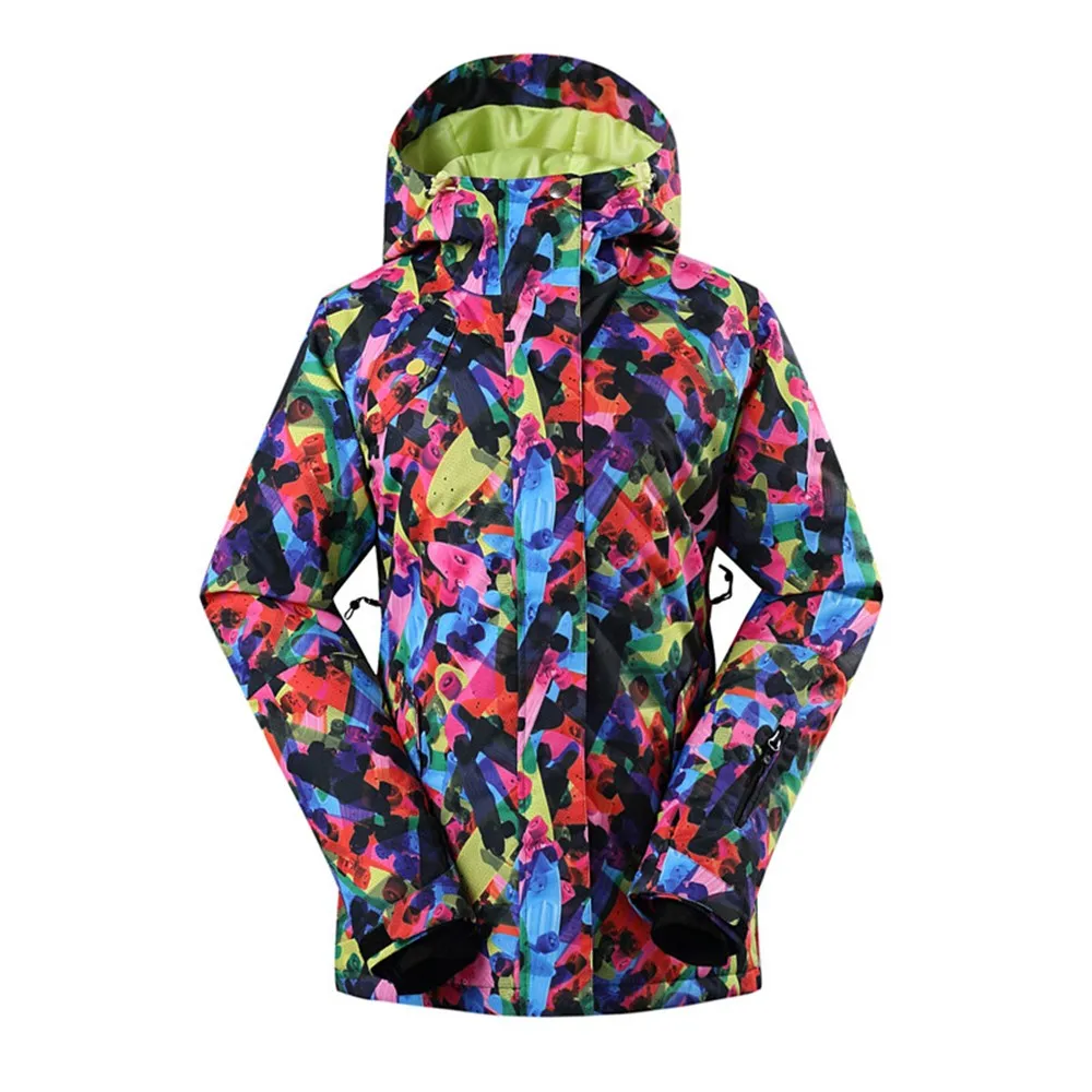 New Arrival Gsou Snow Snowboard Jacket For Women Outdoor Hooded Thermal