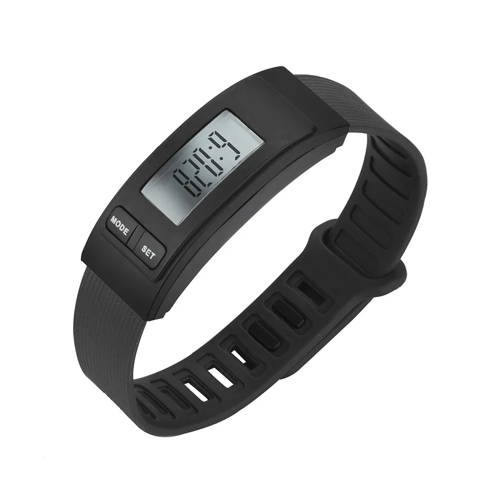 Спортивные часы для бега, мужские и женские часы унисекс, браслет, шагомер, счетчик калорий, цифровой ЖК-дисплей, для пеших прогулок, A70