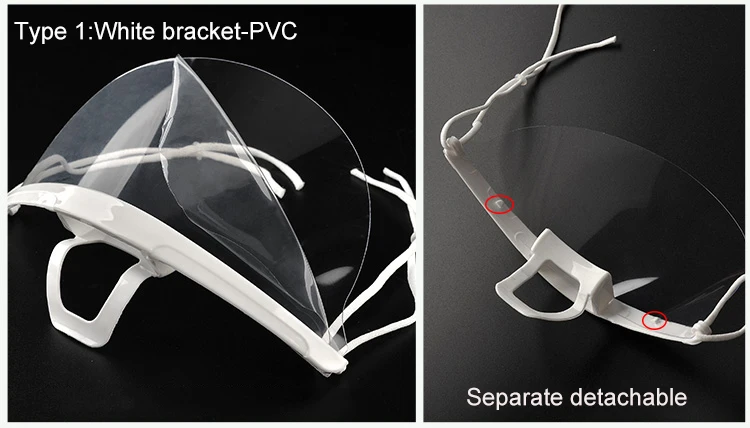 10Pcs Transparent Plastic Face Mask for Catering Service Hotel Chef Anti Fog Sanitary Masks Kitchen Restaurant Cleaning Supplies (11)