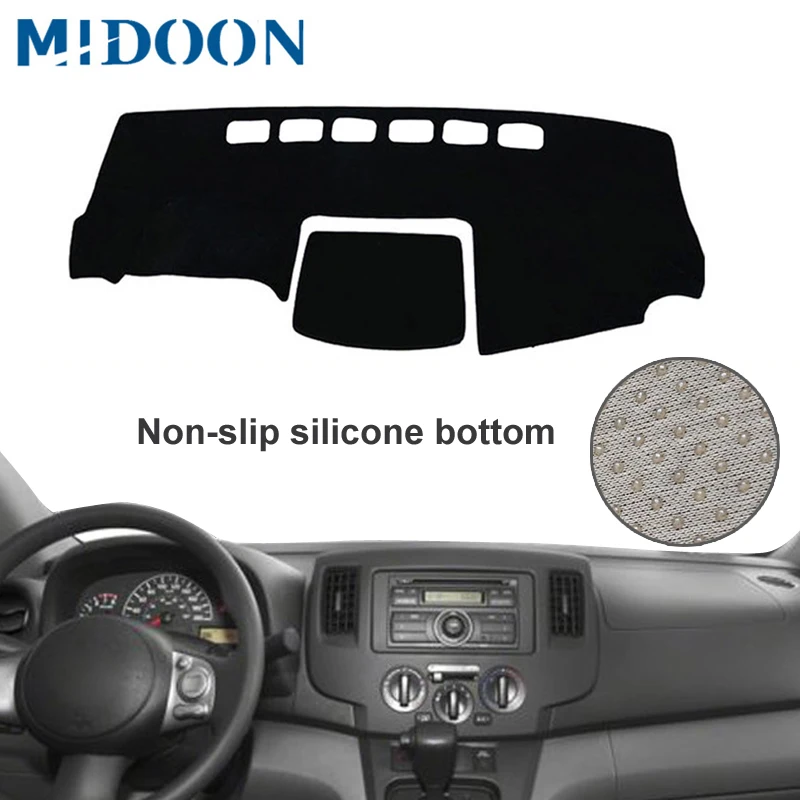 

MIDOON Car Dashboard Cover Silicone Non-Slip Dash Mat ANti-UV For Nissan NV200 2010 2011 2012 2013 2014 2015 2016 2017 2018