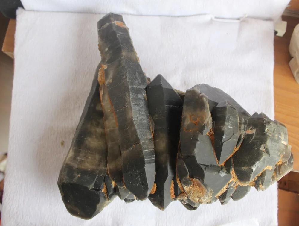 

(14.95lb) Natural smoky QUARTZ Crystal Cluster Specimen