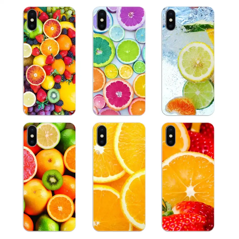 Citrus Fruit Wallpaper Silicone Phone Shell Cover For Apple Iphone 4 4s 5 5s 5c Se 6 6s 7 8 X Xr Xs Plus Max Fitted Cases Aliexpress