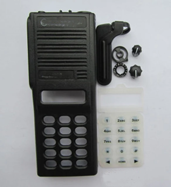 

New Housing Case Front Cover Shell+Digital Keypad Rubber+Dust Cover+ Volume Channle Knob For Motorola MTS2000 Radio