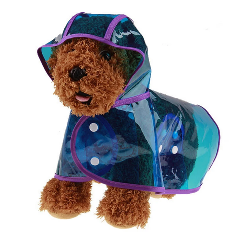 Водонепроницаемый цветной водонепроницаемый прозрачный дождевик для собак маленького и большого размера, одежда для собак, дождевик