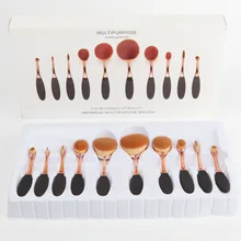 10PC Professional Makeup Brush Kits Shaped Eyebrow Foundation Power Face Lip Eyeliner Brushes Makeup Beauty Tools Face Brush