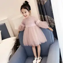 Новинка года; пышные Детские вечерние платья принцессы с пышными рукавами для девочек; платья-пачки для дня рождения для девочек; кружевные платья для крещения для детей