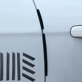 

8Pcs Door Car Body Rubber Bumper 8pcs Guard Edge Corner Bumper Buffer Trim Protection Strip For BMW Benz Car Door Crash Bar