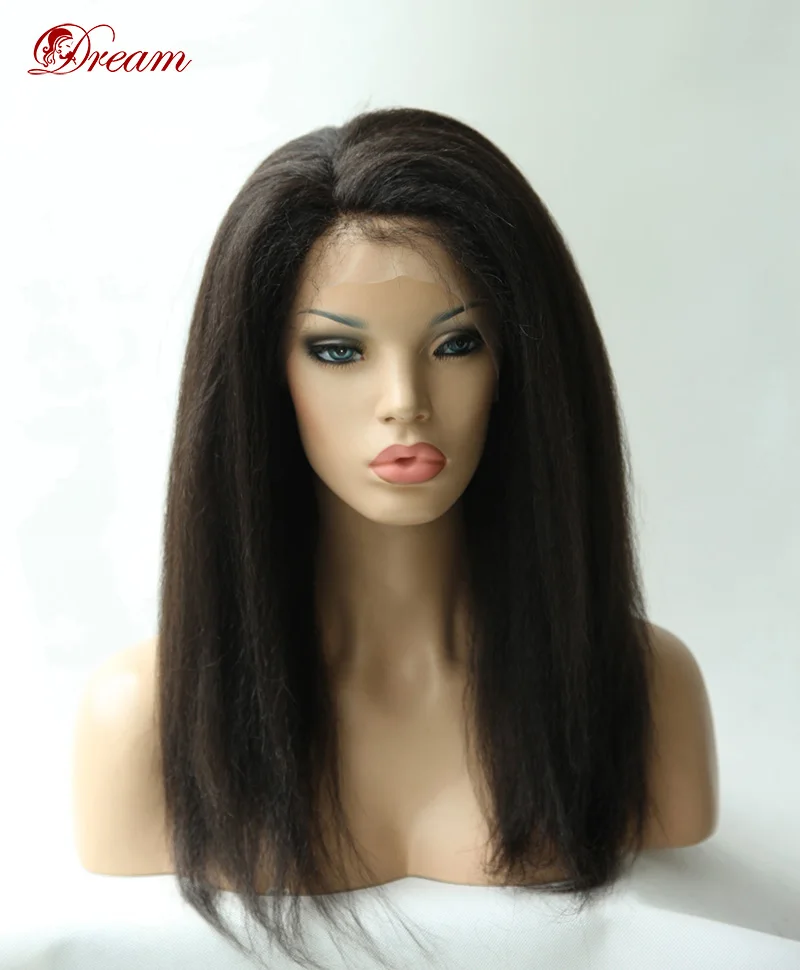 Top Selling!Cheap Mongolian Virgin Human Hair Kinky Straight Lace Front
