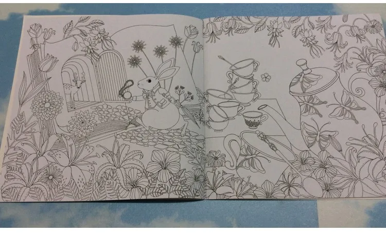 Fantasy dream An Treasure Hunt Coloring Book For Children Adults Relieve Stress Kill Time Painting Drawing Colouring Book (2)
