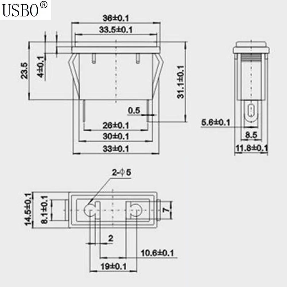 Черная промышленная многофункциональная розетка с 2 контактами Elcectrical 250V 10A US EU универсальная розетка переменного тока