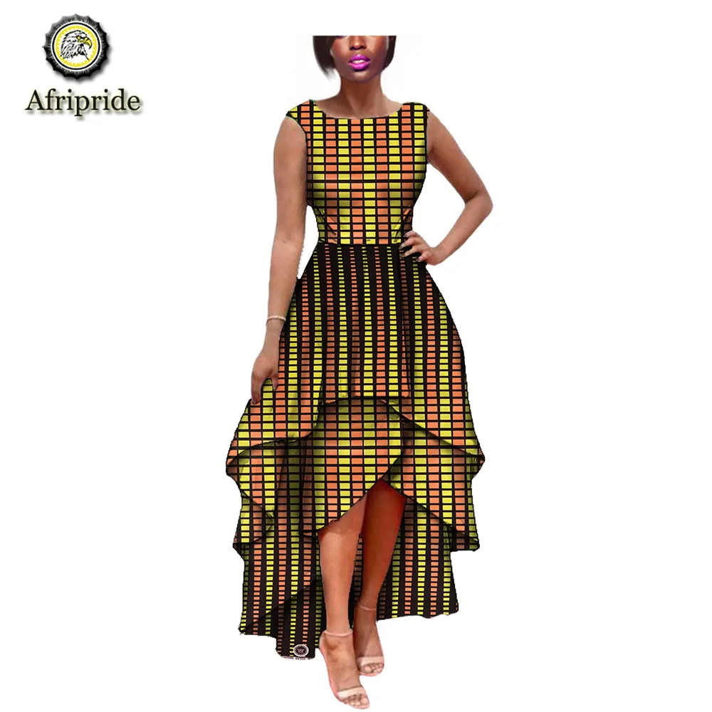 

2018~2019 African dress for women pure cotton dashiki bazin riche o-neck ankara print African fabric AFRIPRIDE S1825005