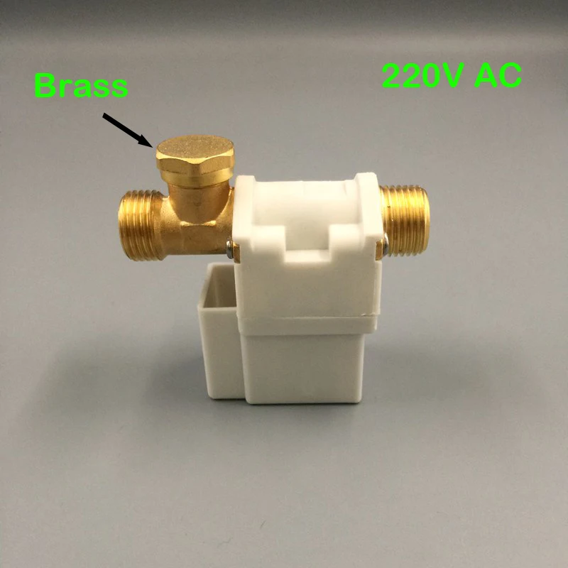Электрический электромагнитный клапан для воды, воздуха, солнечный Системы водонагреватель N/C 220 В переменного тока G1/" Нормально закрытый латунный фильтр