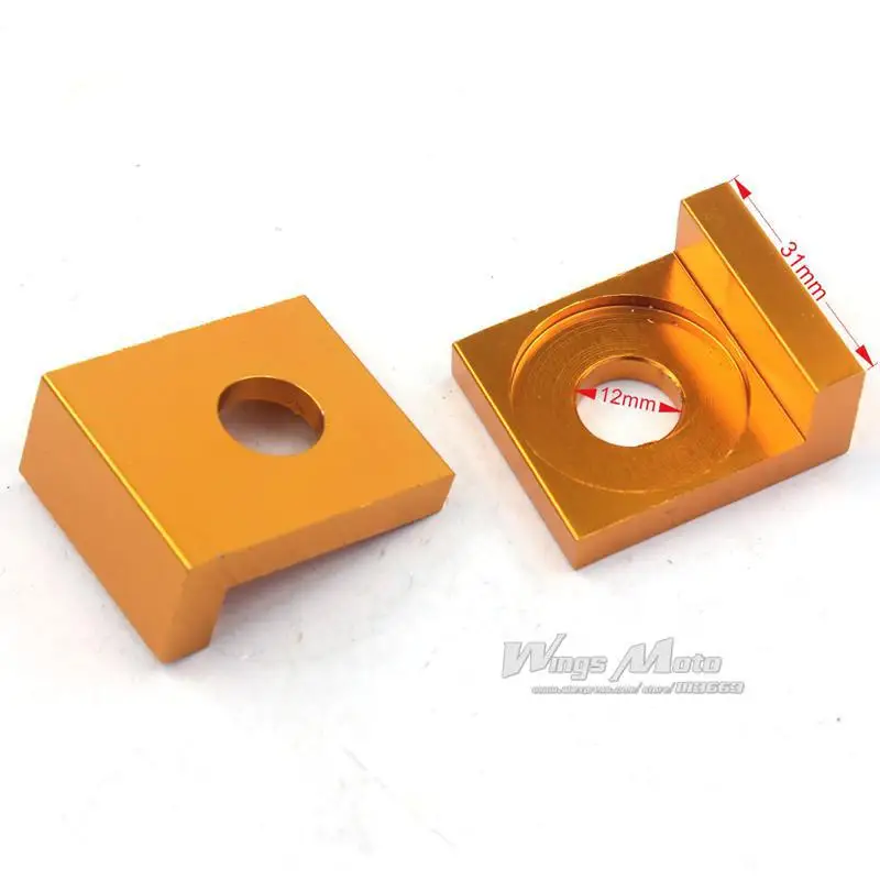 Wingsmoto 12mm Aluminum Chain Adjuster Dirt Pit Bike ATV XR CRF Swing