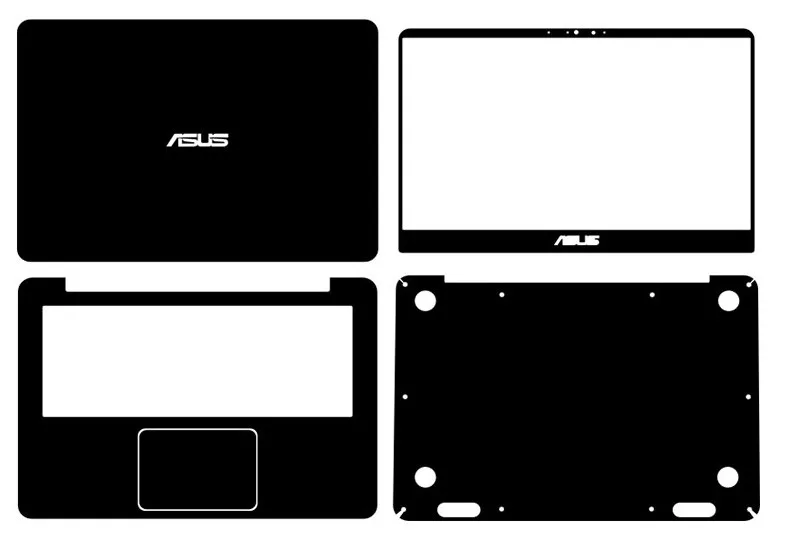 Специальный ноутбука углеродного волокна кожи винила Наклейки Обложка для ASUS ux410 ux410uq ux410ua 14-дюймовый