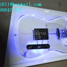 Новое поступление Большой Джон органическое стекло Электрогитара сделано в Китае+ F-1948