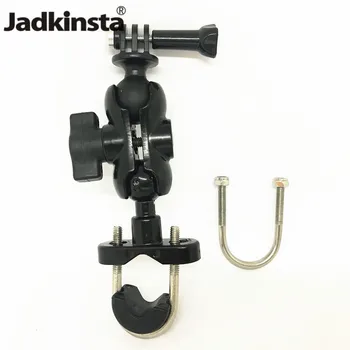 

Jadkinsta Rear Mirror Handlebar Double Socket Ball Mount Holder for Gopro Camera Ram Mount for Xiaomi Yi SJCAM Sports Camera